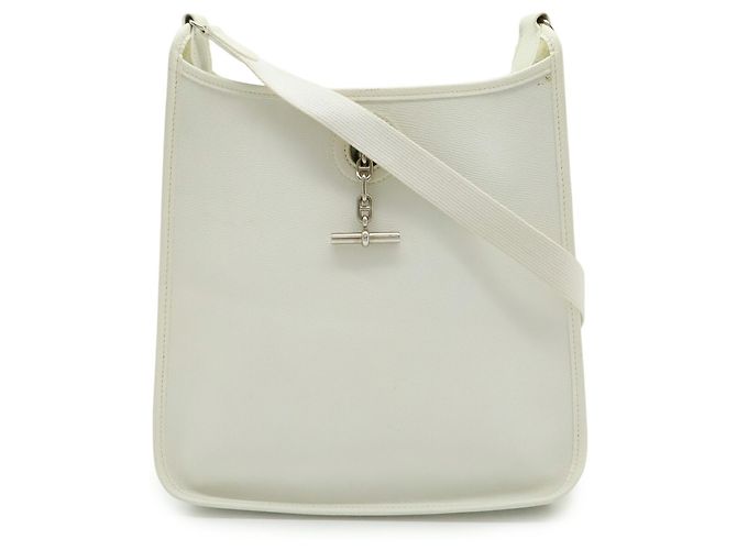 Borsa a Spalla Vespa PM Hermès Bianco - vista 2