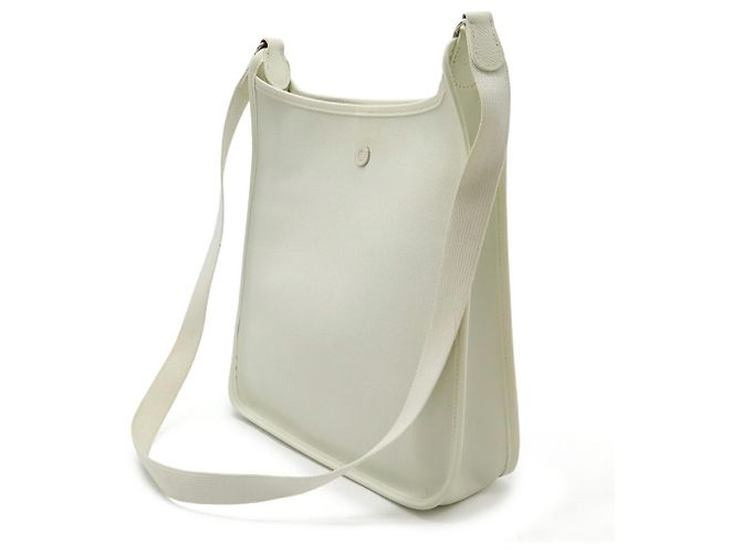Borsa a Spalla Vespa PM Hermès Bianco - vista 3