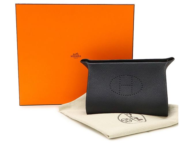 Borsa a Spalla Hermès Vide Poche H Evelyn Nero - vista 10