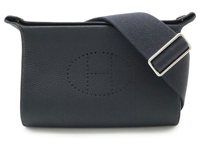 Borsa a Spalla Hermès Vide Poche H Evelyn Nero - vista 2