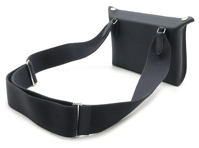 Borsa a Spalla Hermès Vide Poche H Evelyn Nero - vista 3