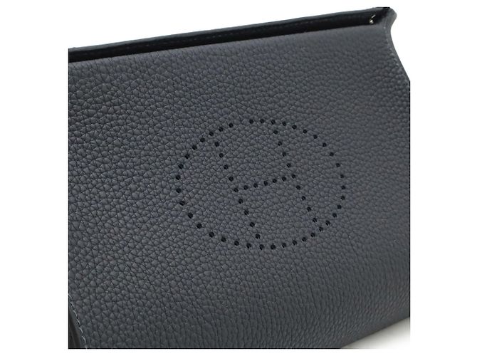 Borsa a Spalla Hermès Vide Poche H Evelyn Nero - vista 9