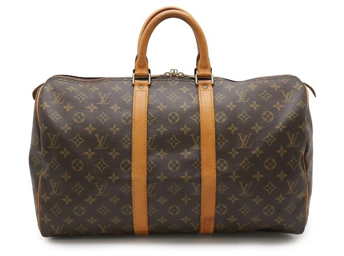 Borsa Boston Keepall 45 Monogram Louis Vuitton Marrone - vista 2