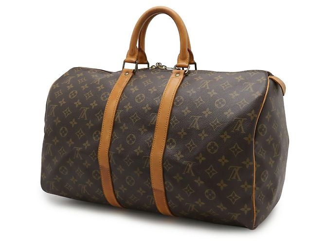 Borsa Boston Keepall 45 Monogram Louis Vuitton Marrone - vista 3