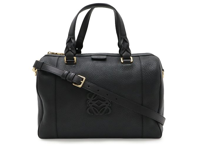 Borsa Loewe Fusta 31 in pelle nera Nero - vista 2