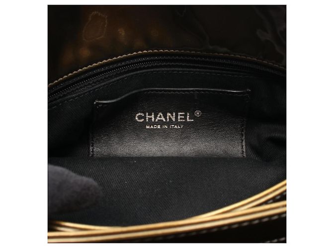 Borsa a Spalla Mini Bowling Matelassé Chanel Cachi - vista 4