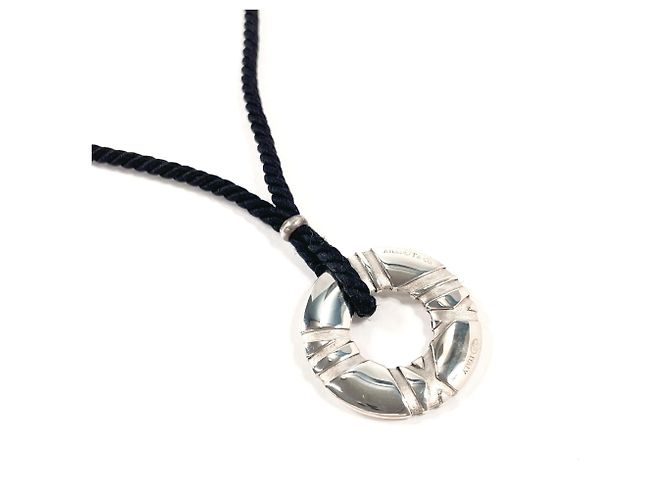 Tiffany & Co Collana Tiffany Atlas Circle Nero Argento - vista 2