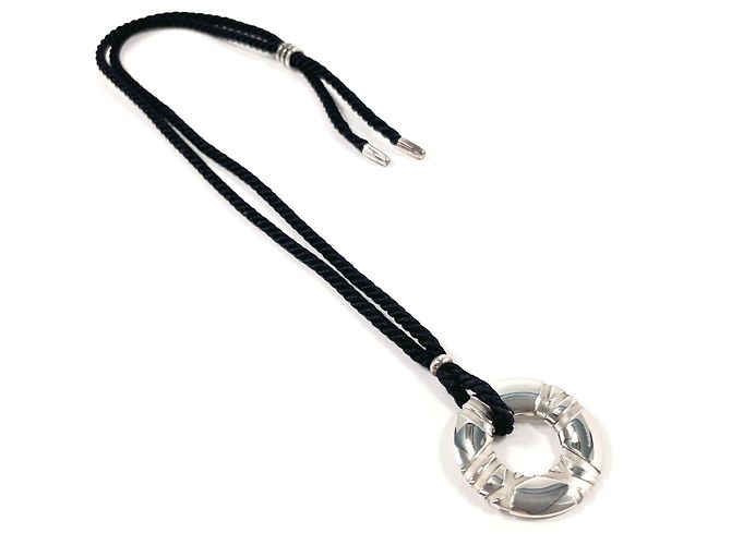 Tiffany & Co Collana Tiffany Atlas Circle Nero Argento - vista 3
