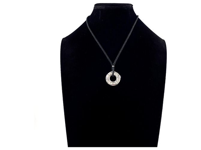 Tiffany & Co Collana Tiffany Atlas Circle Nero Argento - vista 6