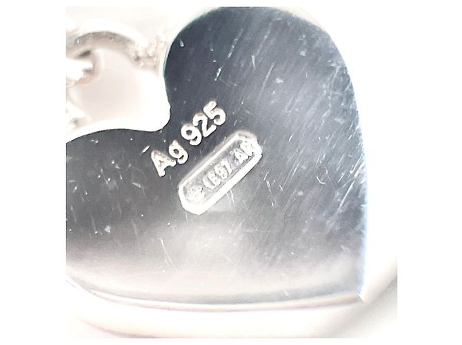 Orecchini a forma di cuore in argento 925 Gucci con ametista Porpora - vista 5