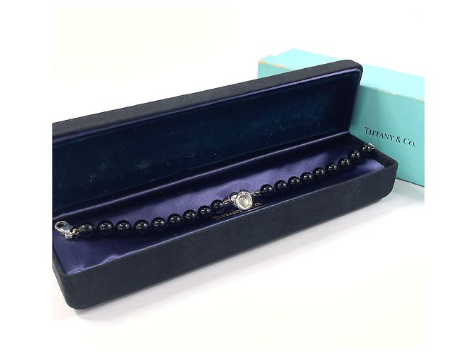 Tiffany & Co Bracciale charm Knock a forma di cuore Tiffany Nero Argento - vista 2