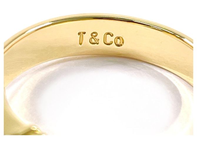 18K Gelbgoldring mit Saphir von Tiffany & Co. Blau Golden - Ansicht 4