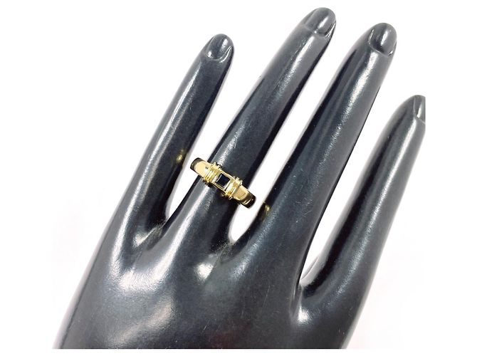 18K Gelbgoldring mit Saphir von Tiffany & Co. Blau Golden - Ansicht 8