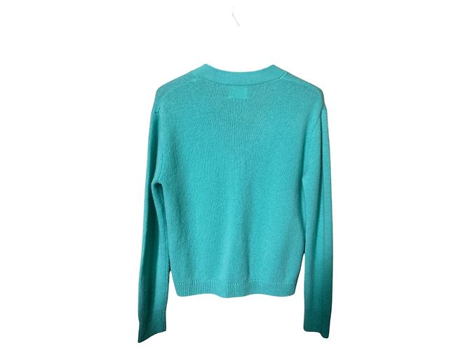 Autre Marque Future Cardigan aus grünem Kaschmir XS - Ansicht 2