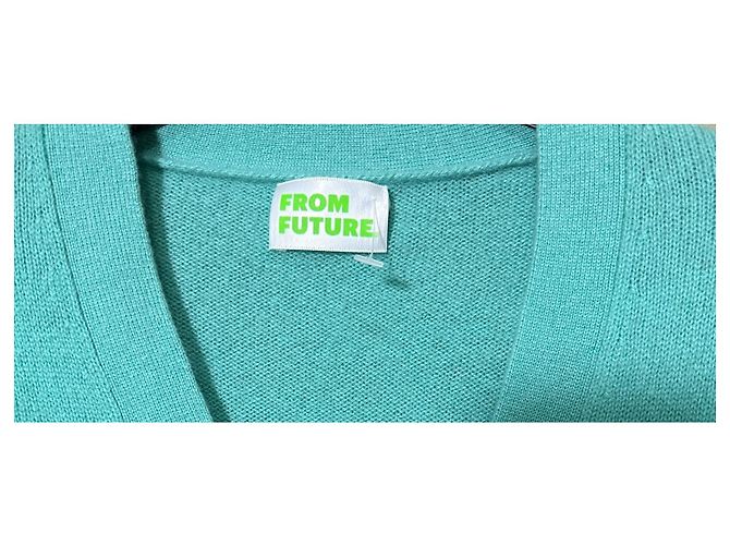 Autre Marque Future Cardigan aus grünem Kaschmir XS - Ansicht 3