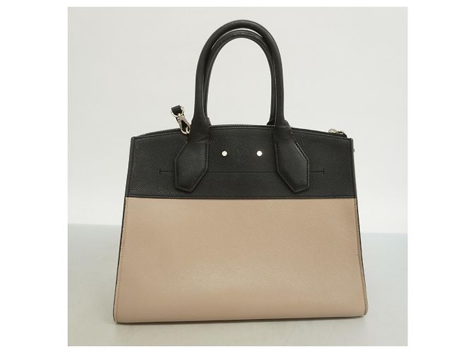Borsa City Steamer MM Louis Vuitton Nero Beige - vista 16