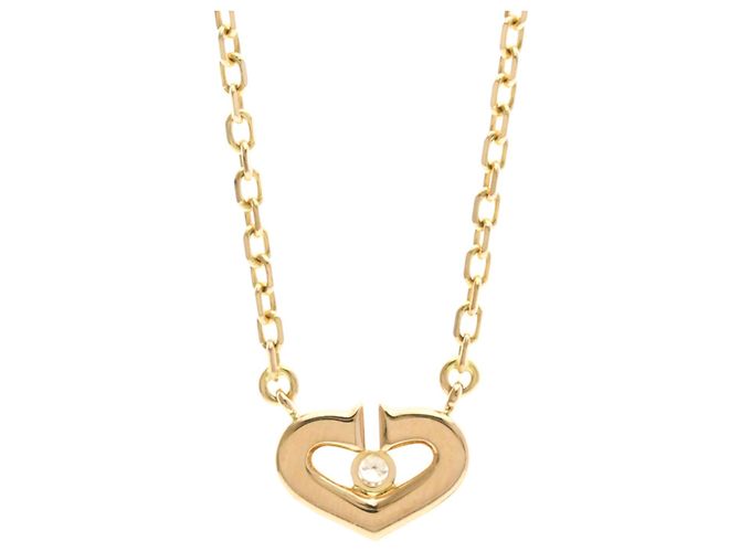 Collana in diamante Cartier C Heart 1P D'oro - vista 2
