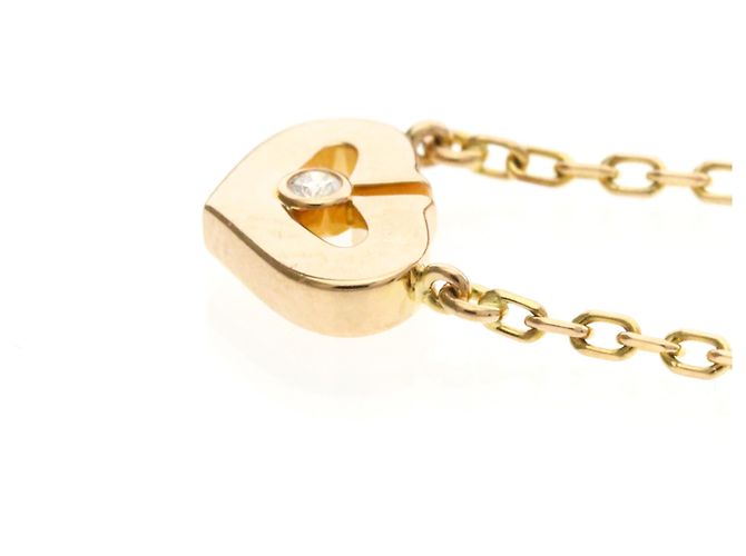 Collana in diamante Cartier C Heart 1P D'oro - vista 3