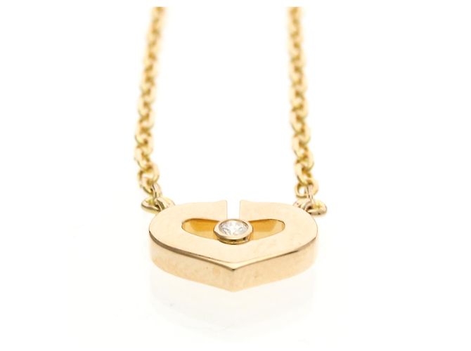 Collana in diamante Cartier C Heart 1P D'oro - vista 4