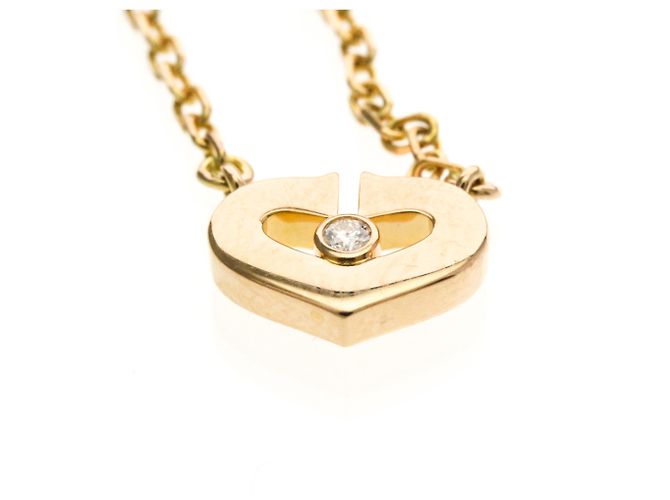 Collana in diamante Cartier C Heart 1P D'oro - vista 7