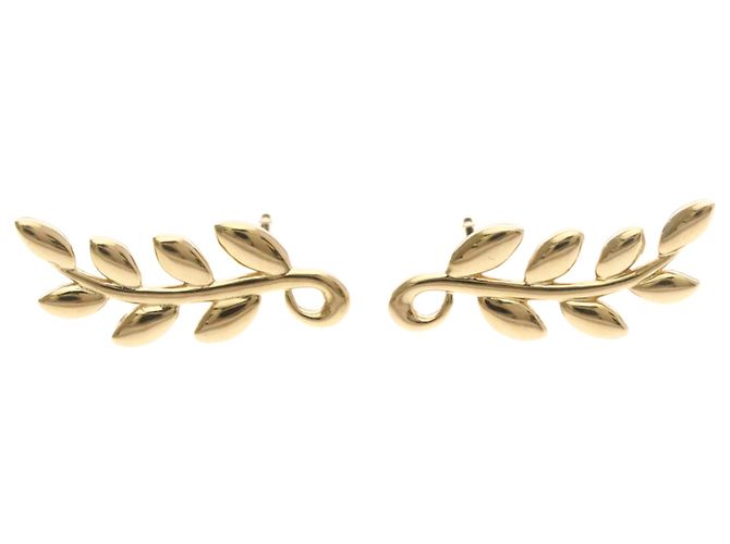 Tiffany & Co Tiffany Olivenblatt Ohrstecker Golden - Ansicht 3