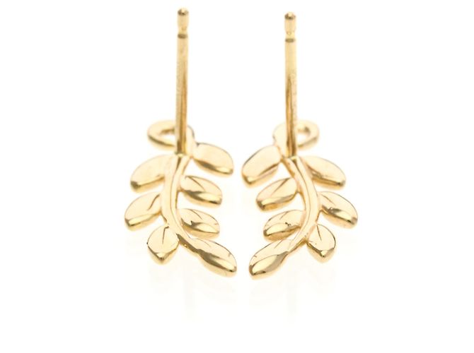 Tiffany & Co Tiffany Olivenblatt Ohrstecker Golden - Ansicht 4