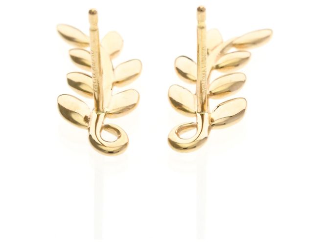 Tiffany & Co Tiffany Olivenblatt Ohrstecker Golden - Ansicht 6