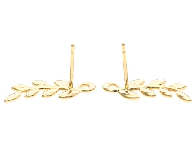 Tiffany & Co Tiffany Olivenblatt Ohrstecker Golden - Ansicht 7