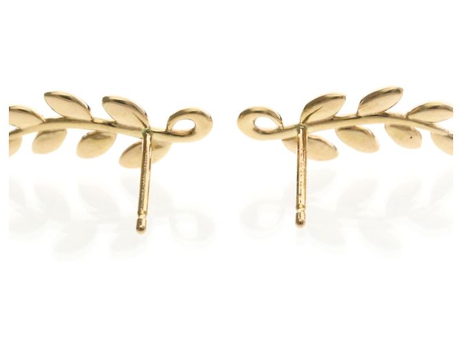 Tiffany & Co Tiffany Olivenblatt Ohrstecker Golden - Ansicht 9