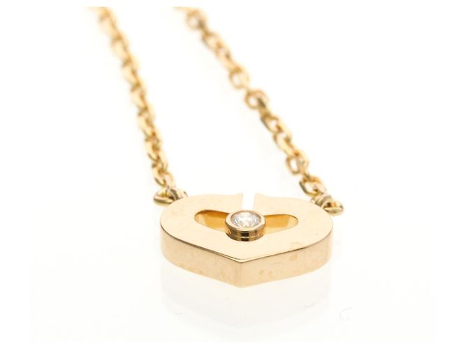 Collana in diamante Cartier C Heart 1P D'oro - vista 4