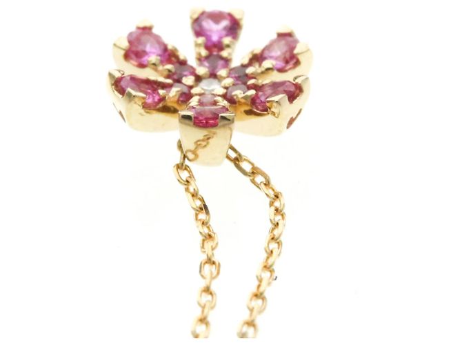 Autre Marque Collana Pendente Fiore in Oro Rosa 18K Ponte Vecchio D'oro - vista 6