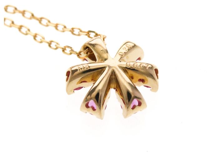 Autre Marque Collana Pendente Fiore in Oro Rosa 18K Ponte Vecchio D'oro - vista 9