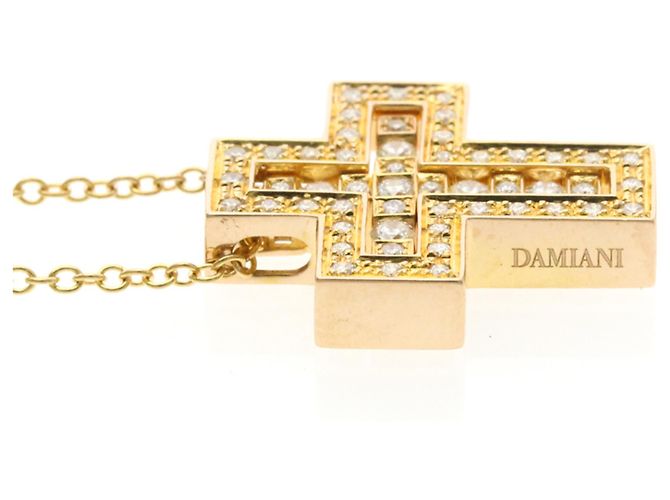Colar de Diamante Cruz Belle Époque da Damiani - vista 5