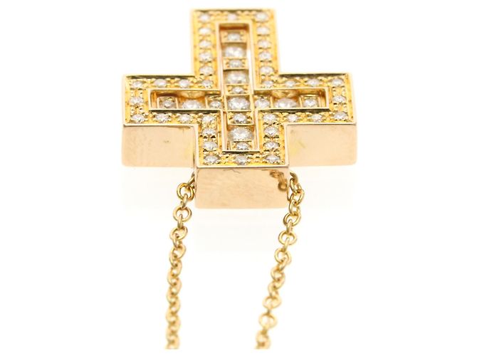 Colar de Diamante Cruz Belle Époque da Damiani - vista 6