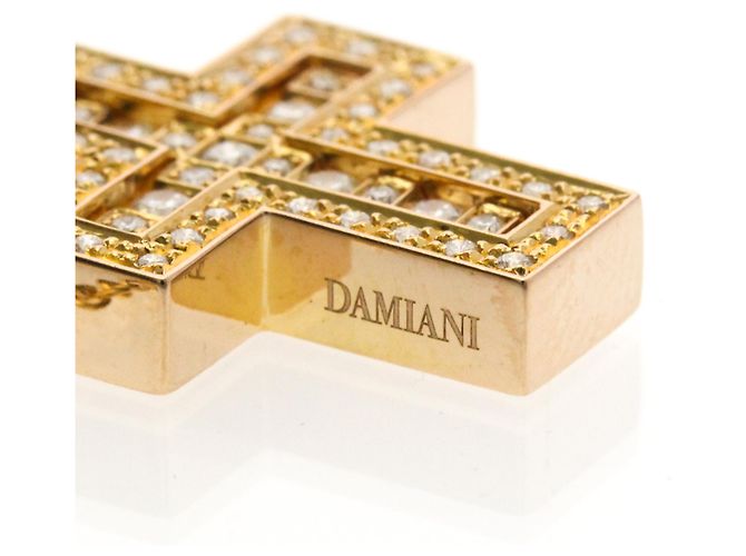 Colar de Diamante Cruz Belle Époque da Damiani - vista 7