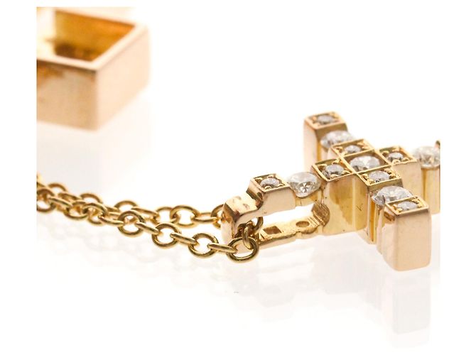 Colar de Diamante Cruz Belle Époque da Damiani - vista 9