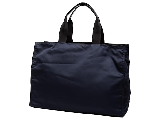 Prada Blaue Tessuto Tote Marineblau - Ansicht 2
