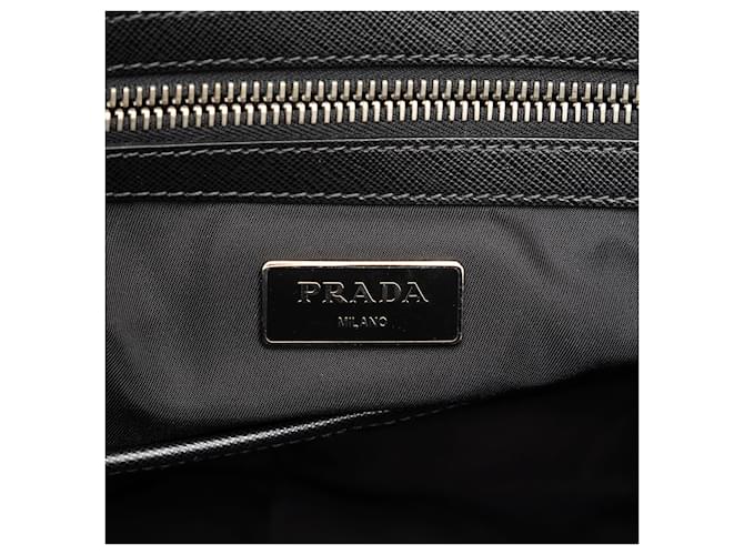 Prada Blaue Tessuto Tote Marineblau - Ansicht 6
