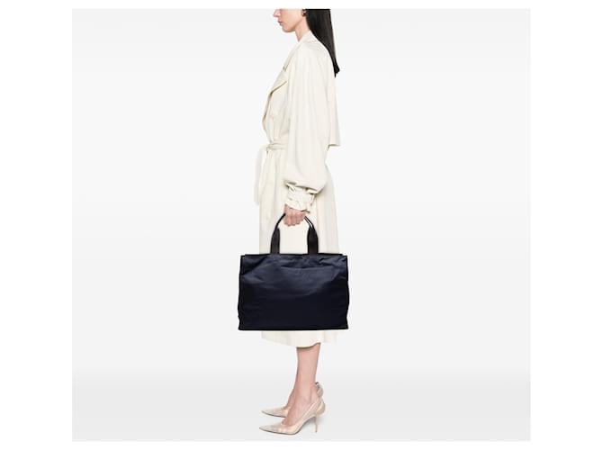 Prada Blaue Tessuto Tote Marineblau - Ansicht 7