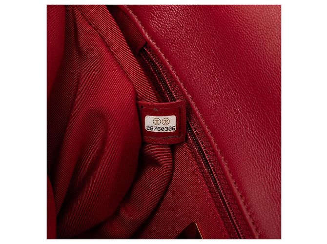 Chanel Rotes Großes Lammleder 19 Klappe Bordeaux - Ansicht 6