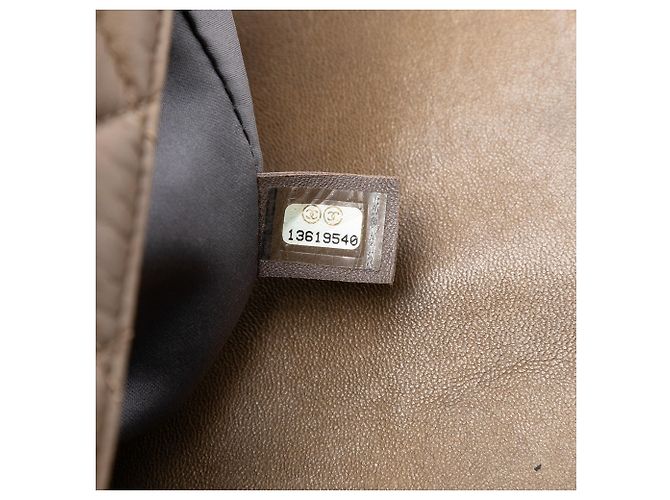 Chanel Marrón Jumbo Acolchado de Cordero Coco Rain Flap Castaño Marrón claro - vista 5