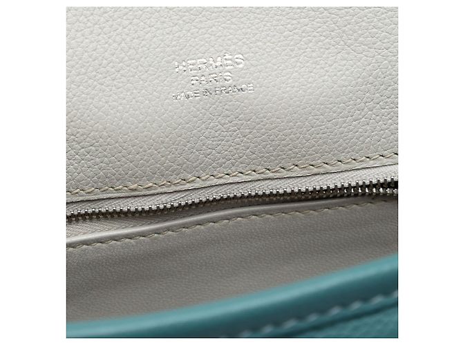 Hermès Blu Mini Evercolor Berline 21 Grigio - vista 5