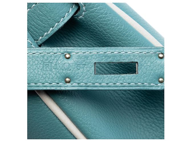 Hermès Blu Mini Evercolor Berline 21 Grigio - vista 6