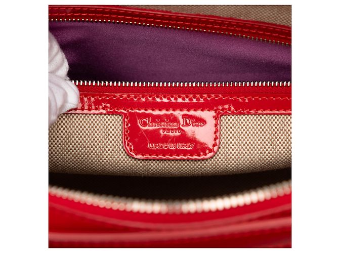 Rote Diorissimo Trotter Lack-Tote - Ansicht 5