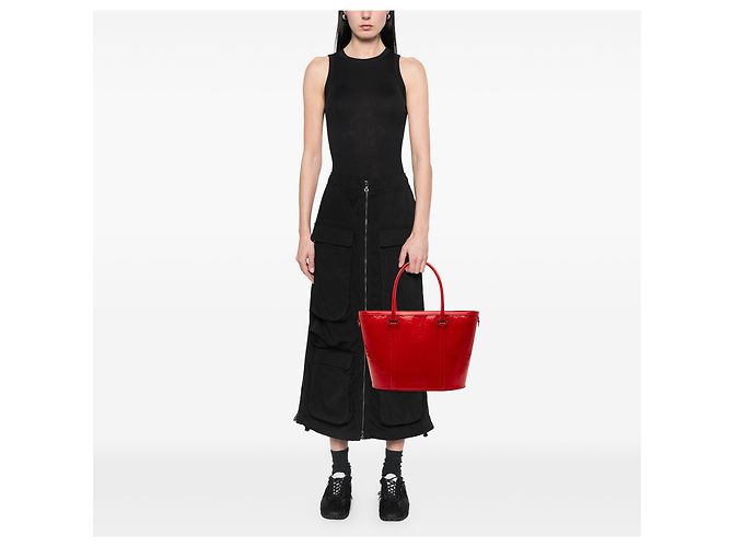 Rote Diorissimo Trotter Lack-Tote - Ansicht 7