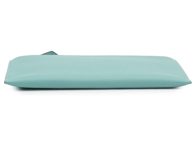 Pochette Bazar Togo Piccola Blu Hermès Turchese - vista 3