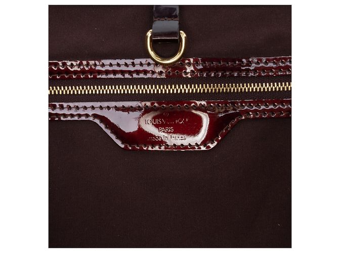 Louis Vuitton Borsa Wilshire GM in Vernis Monogram Rosso Bordò - vista 5