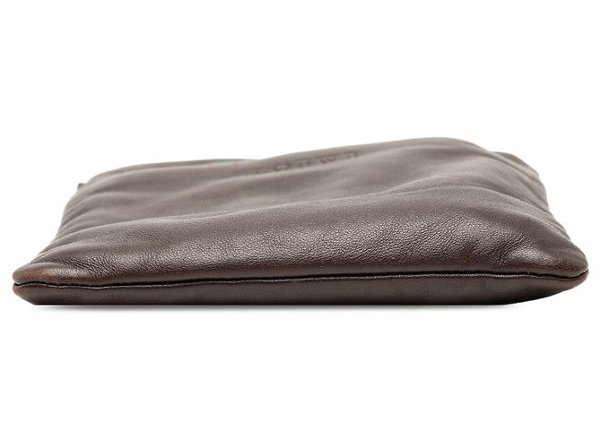 LOEWE Borsa a tracolla in pelle nappa marrone Marrone scuro - vista 3