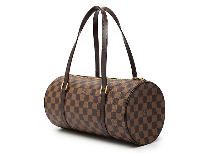 Louis Vuitton Papillon 30 in Damier Ébène marrone - vista 2