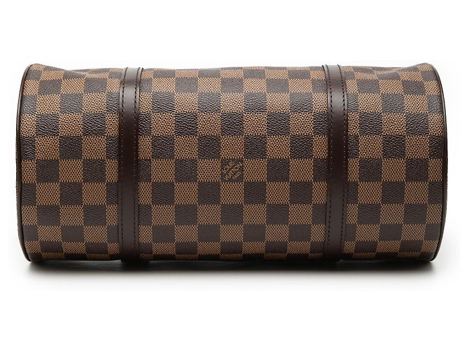 Louis Vuitton Papillon 30 in Damier Ébène marrone - vista 3